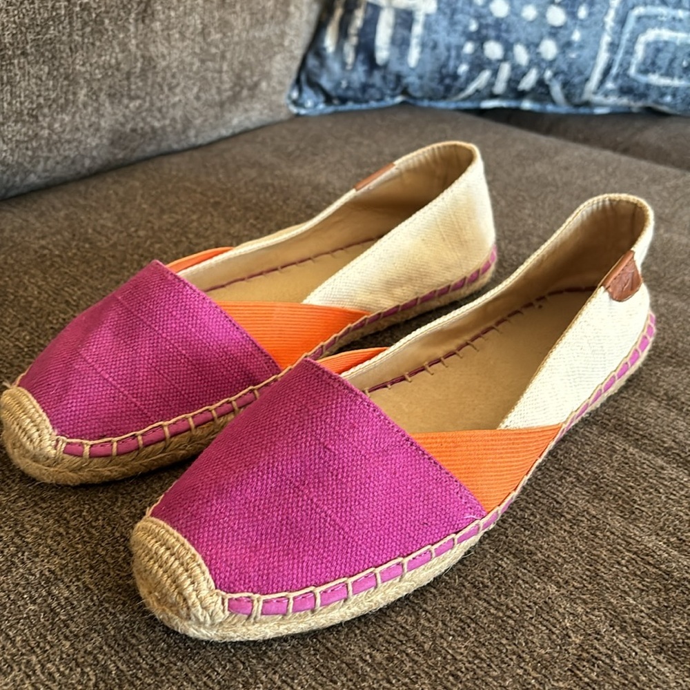 Sperry Multicolor Color Block Espadrilles Size 9 - image 2